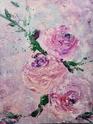 Three Dreamy Big Roses